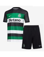 Sporting CP Hjemmedraktsett Barn 2024-25 Korte ermer (+ bukser)